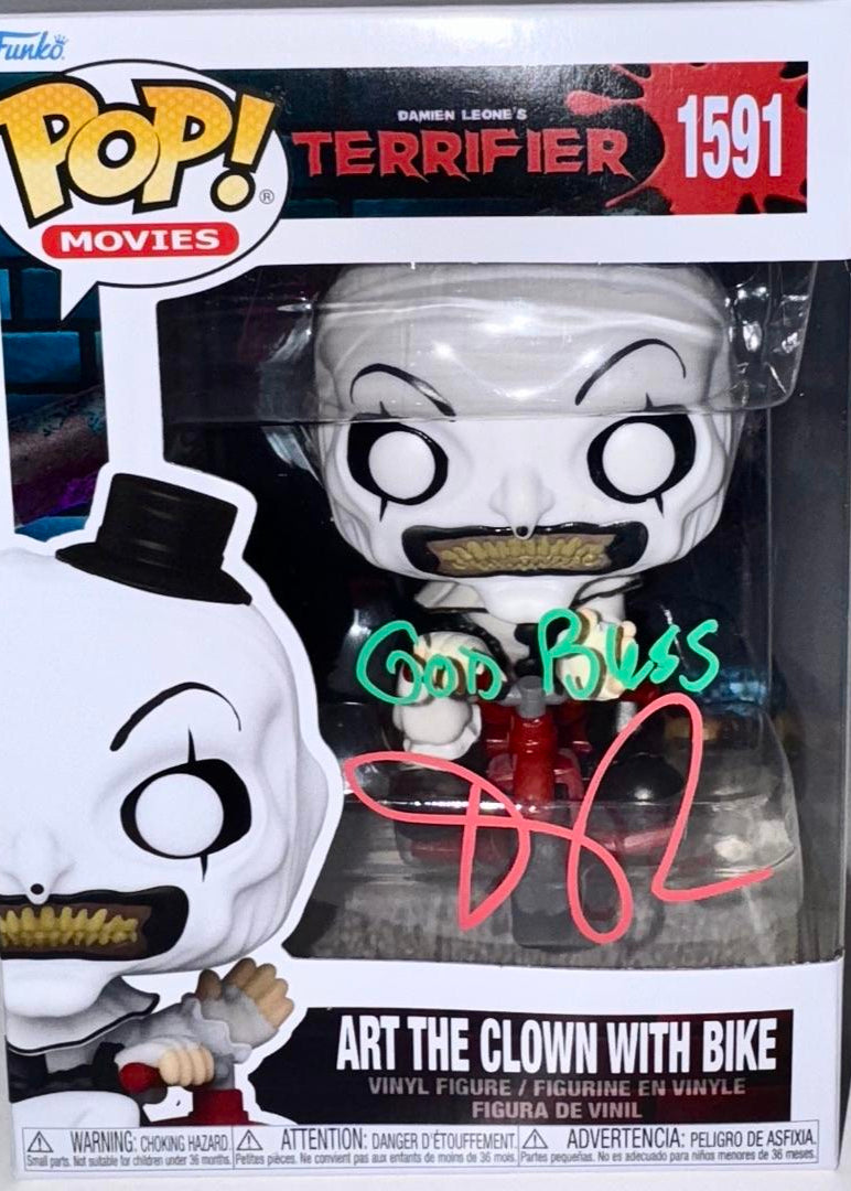 Daniel Roebuck Signed Funko Pop #1591 Art The Clown (Terrifier) - SWAU #03